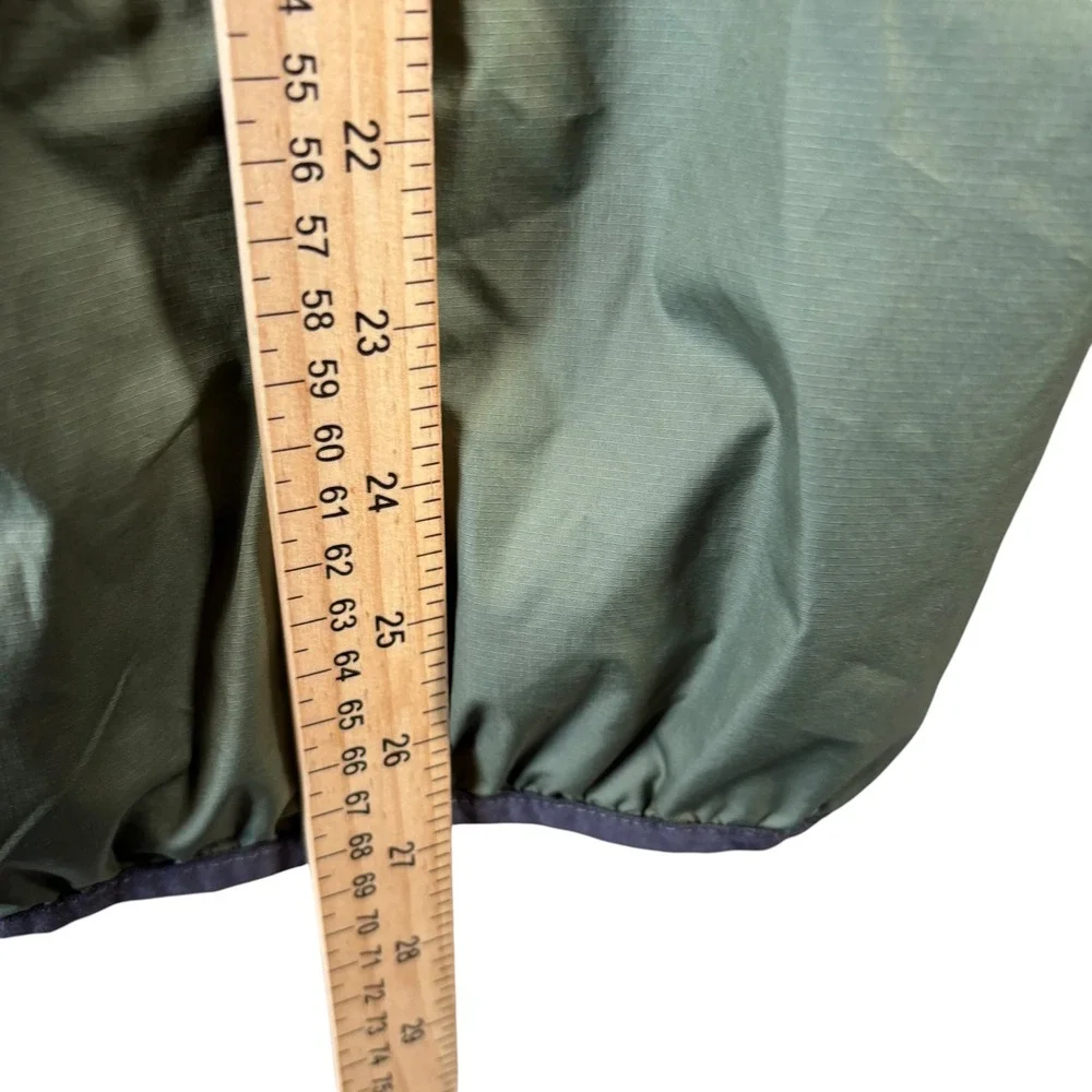 North Face Fanorak Anorak Mens L Green Windbreaker Fanny Pack Hiking Packable